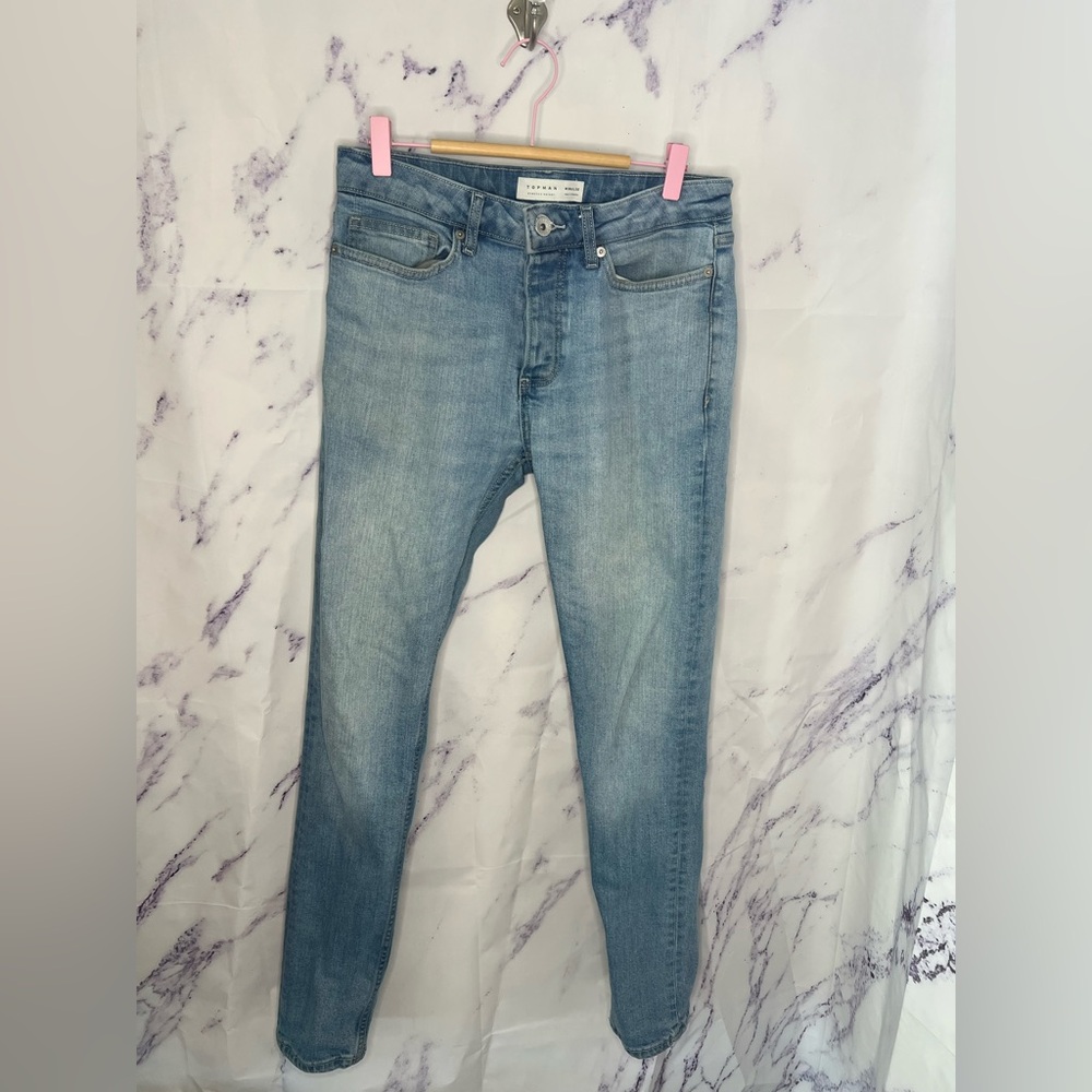 Topman Men’s stretch skinny medium Wash jeans Sz W30/L32